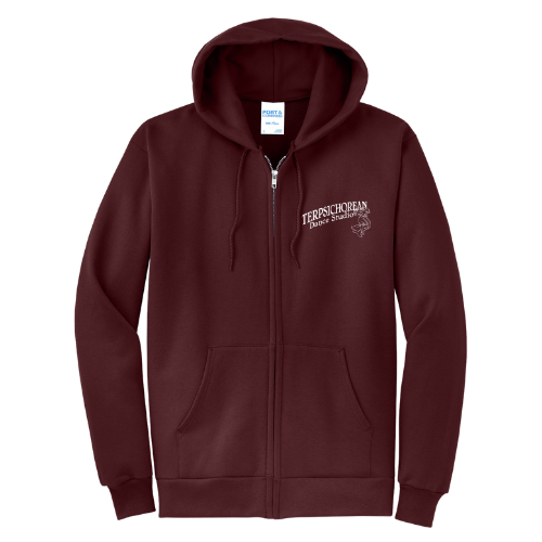 Terpsichorean Zip-Up Hoodie-Youth and Adult