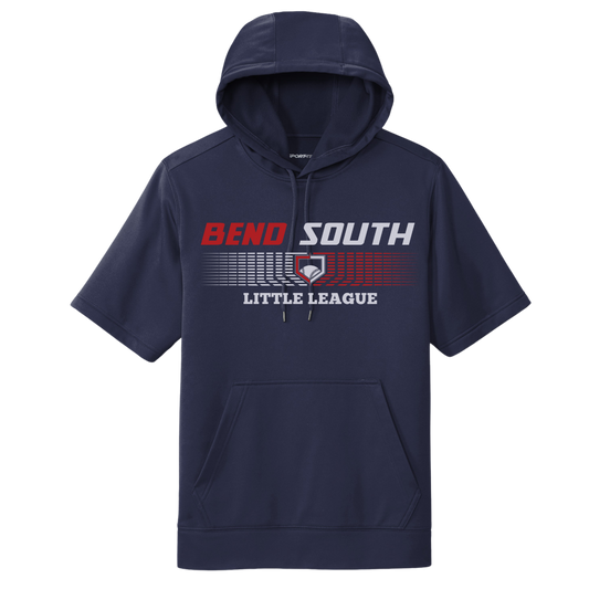 Adult-Short Sleeve Performance Blend Hoodie