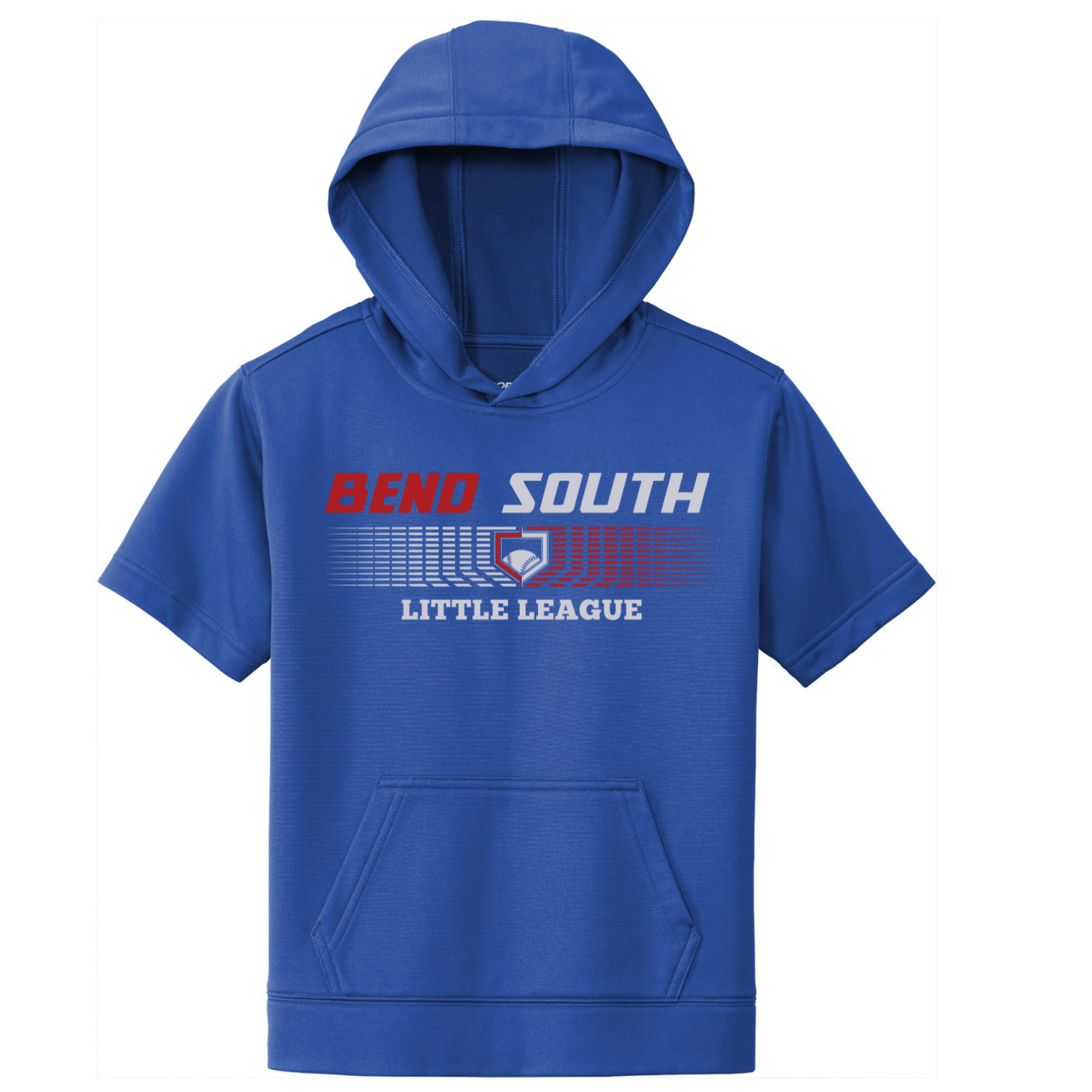 Youth Short Sleeve Performance Blend Hoodie w/BSLL Front Logo