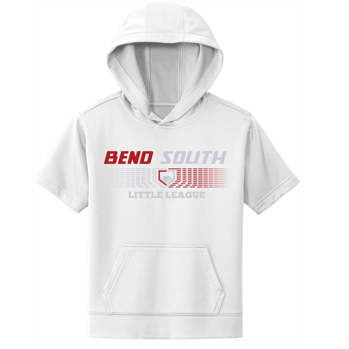 Youth Short Sleeve Performance Blend Hoodie w/BSLL Front Logo