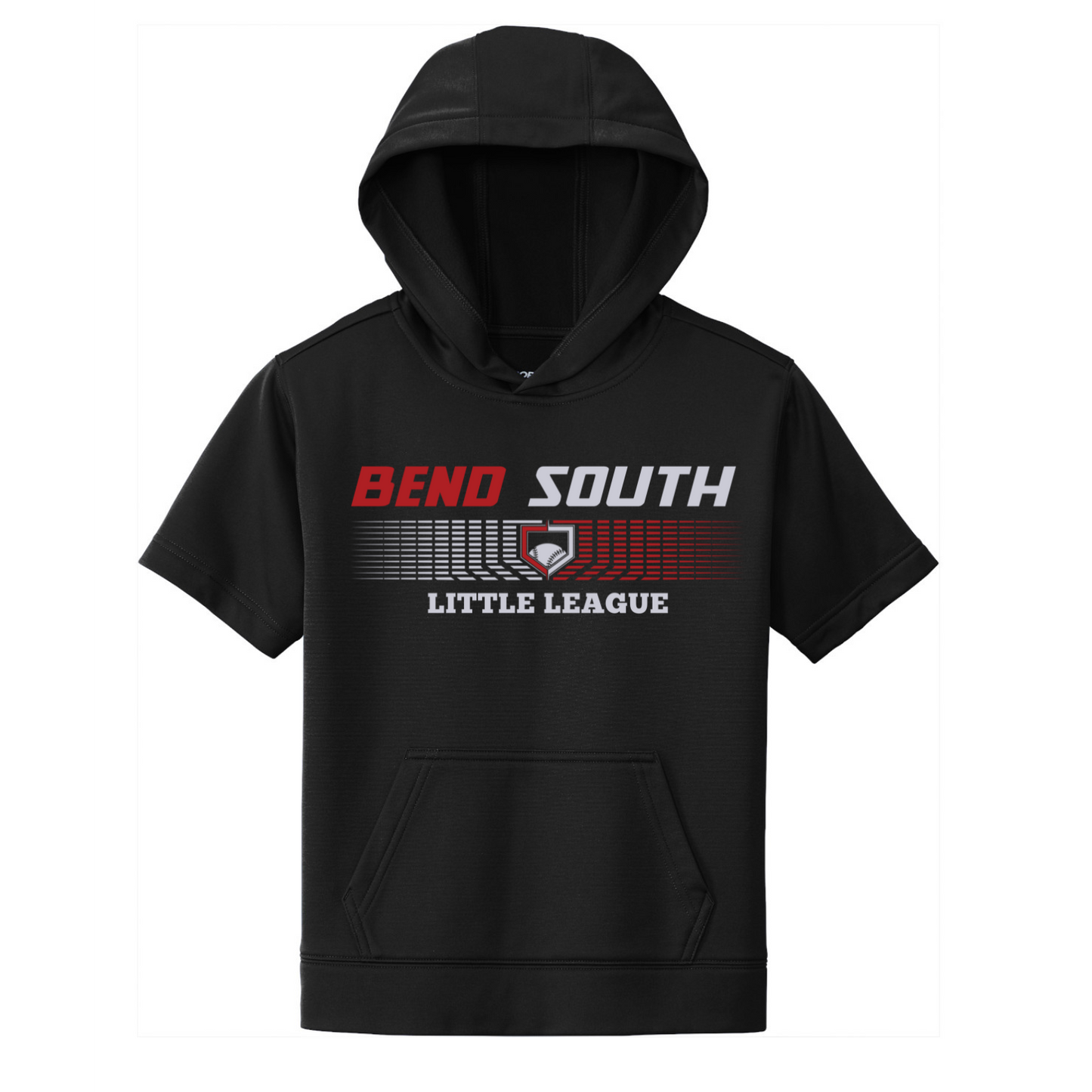 Youth Short Sleeve Performance Blend Hoodie w/BSLL Front Logo