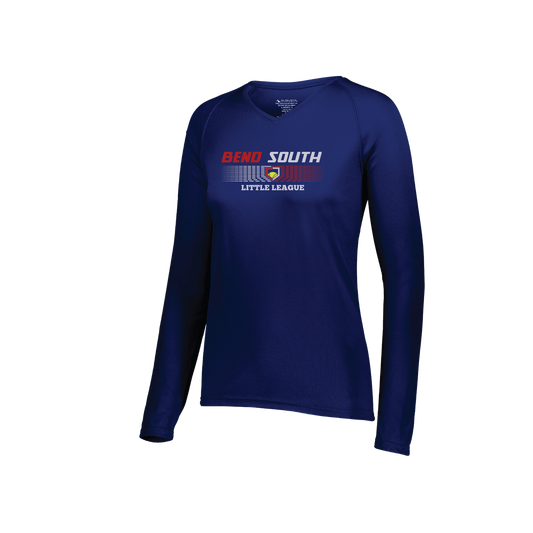 Long Sleeve Ladies V-Neck Performance Undershirt