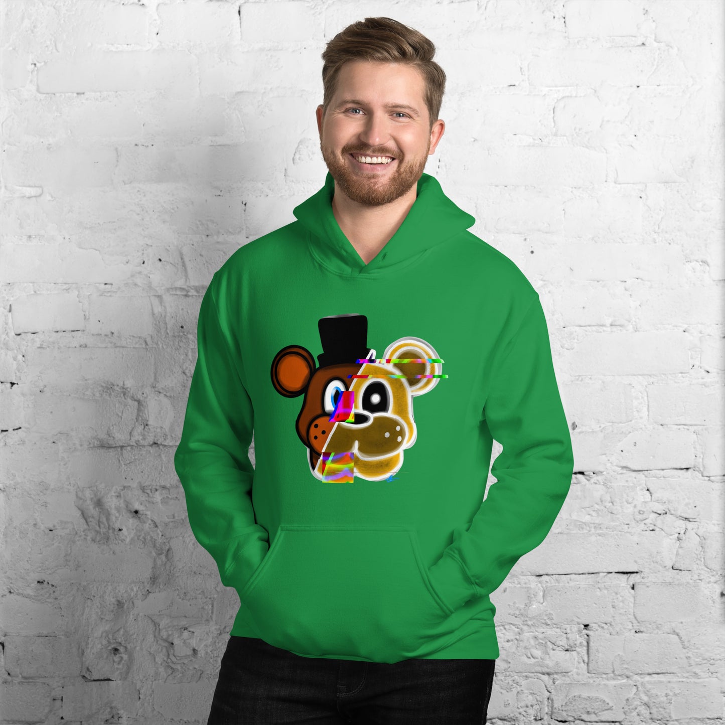 Freddy/Golden Freddy Glitch Hoodie