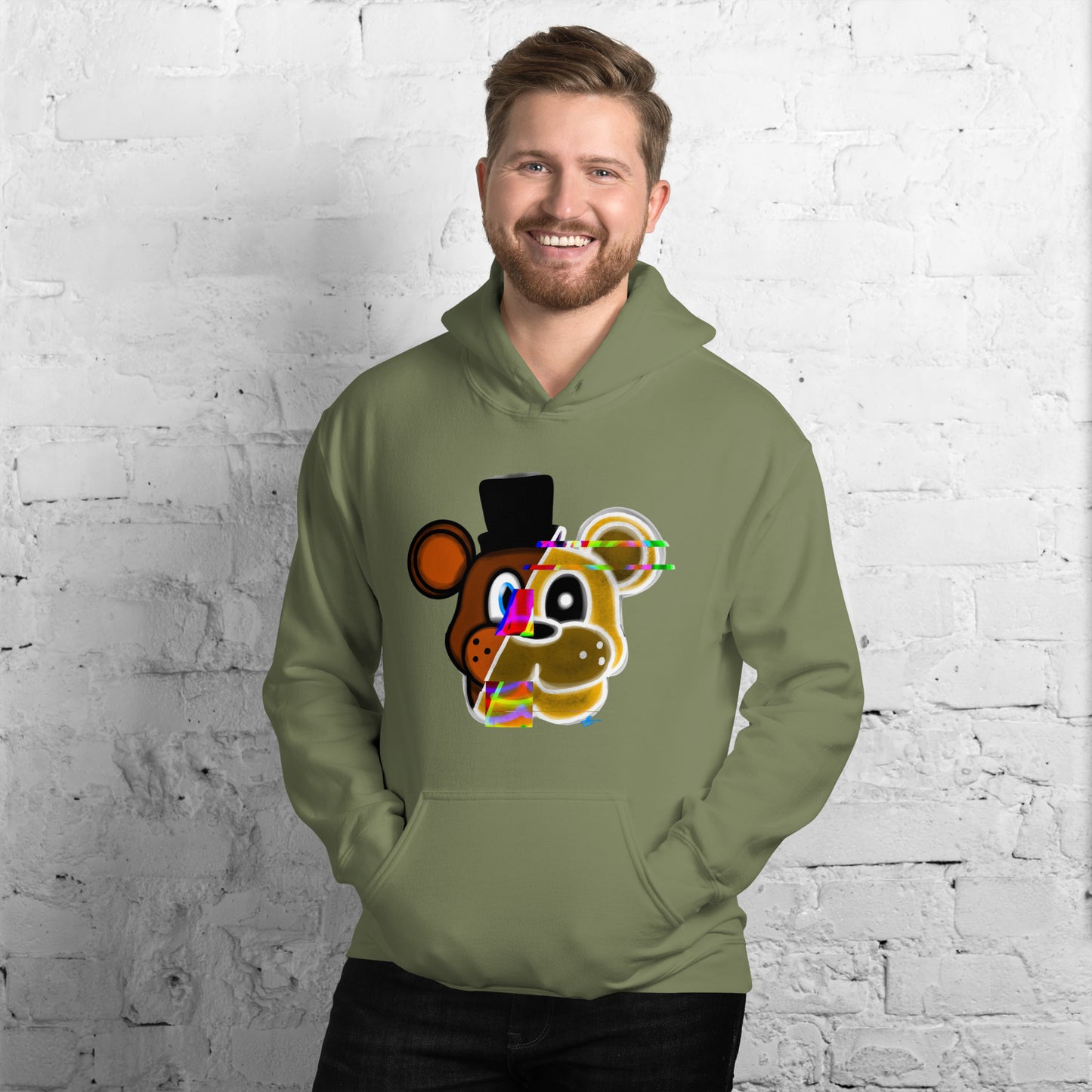 Freddy/Golden Freddy Glitch Hoodie