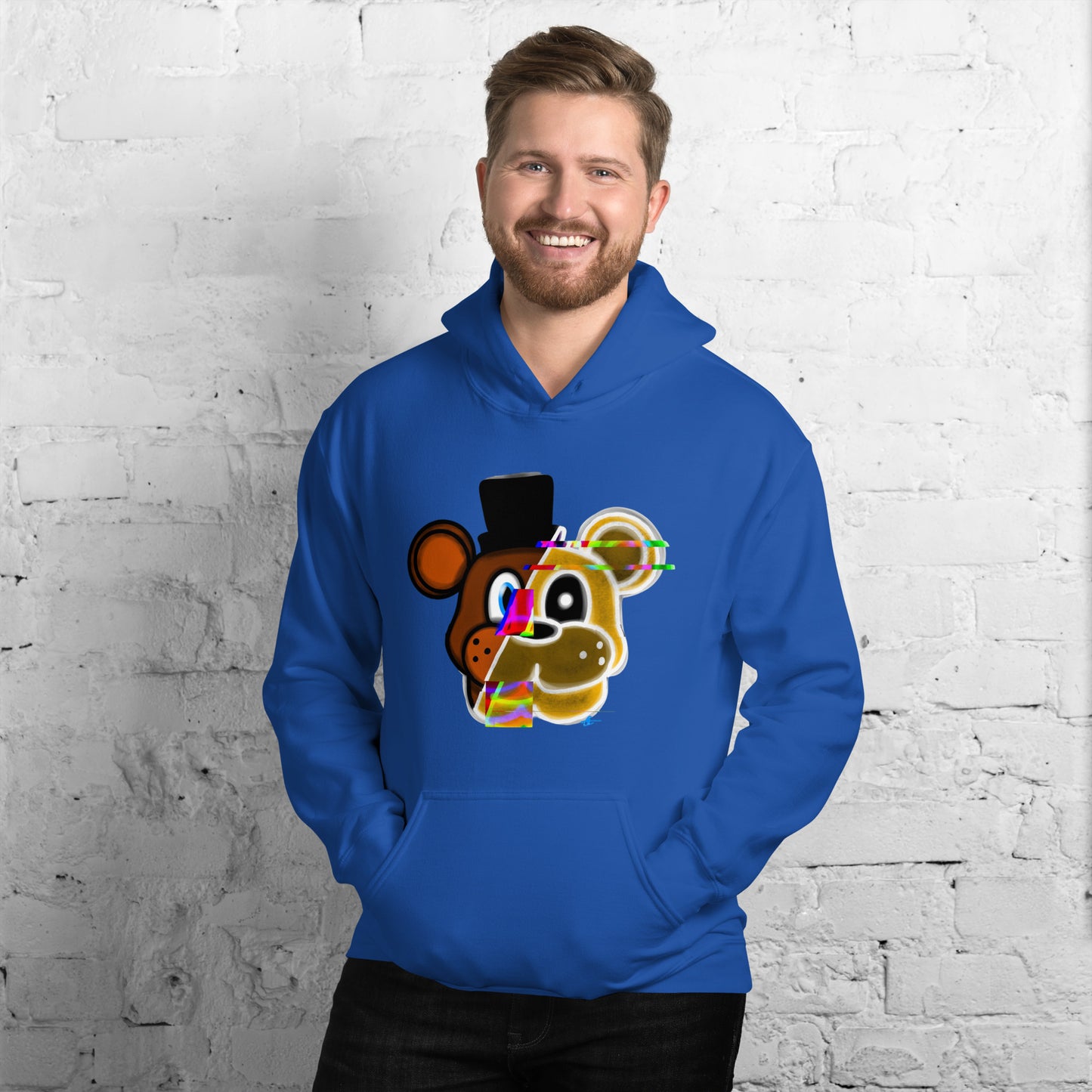 Freddy/Golden Freddy Glitch Hoodie