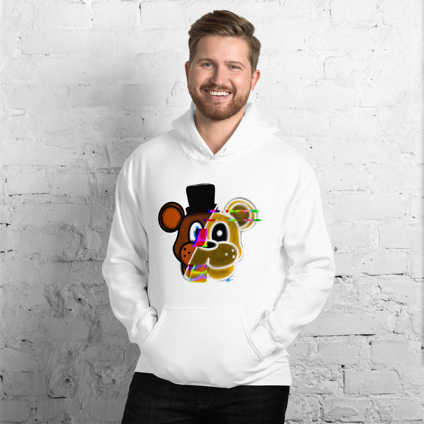 Freddy/Golden Freddy Glitch Hoodie